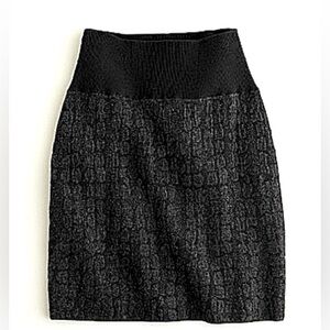 EILEEN FISHER Wool Blend Textured Skirt